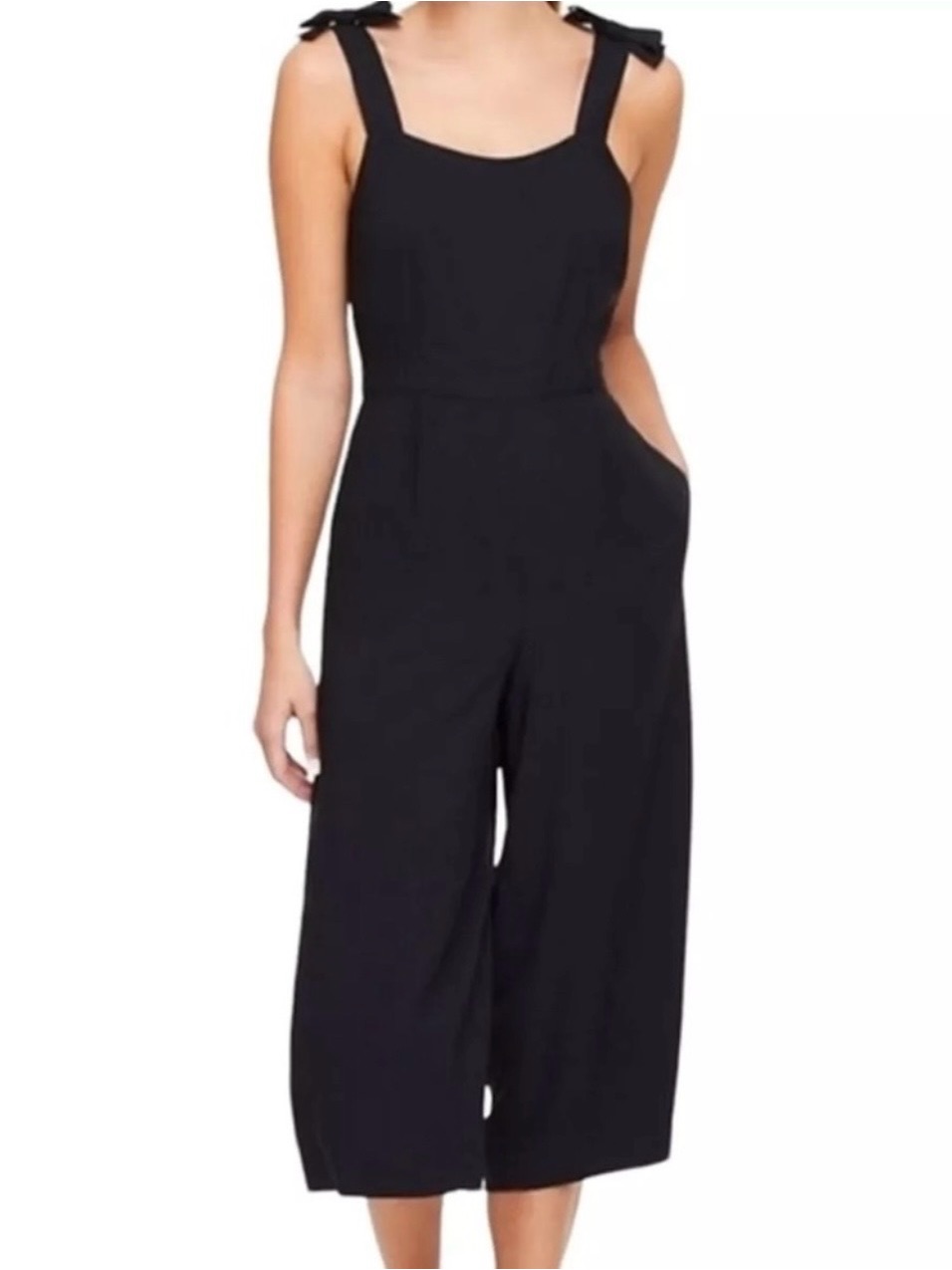 Loft Sleeveless Black Jumpsuit, Size 16